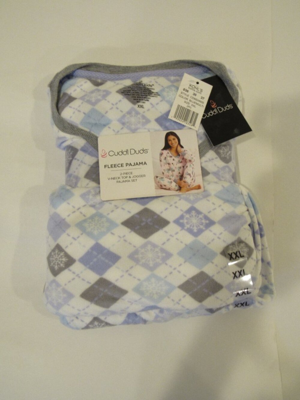 NEW WOMEN'S $40 CUDDL DUDS WINTER FLEECE PAJAMA SET SIZE XXL